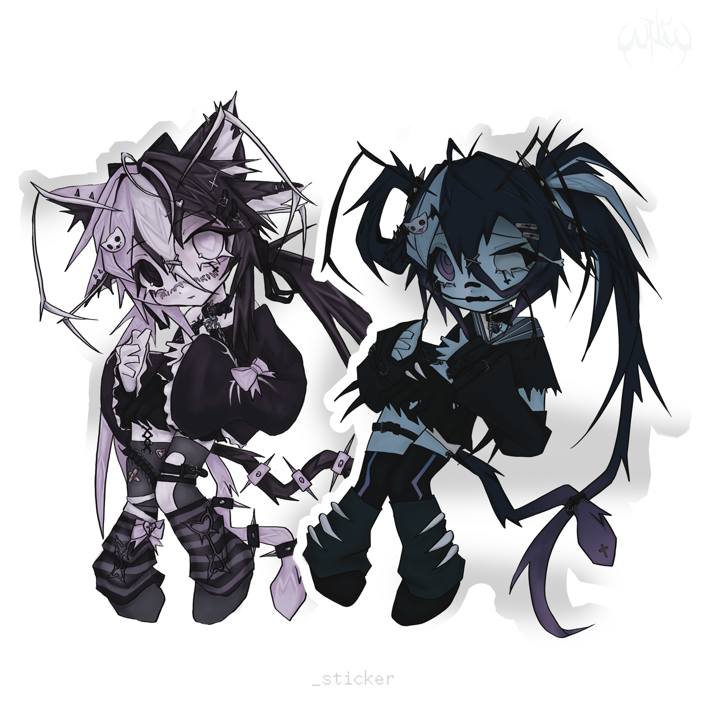 "nyarei x roly" sticker pack