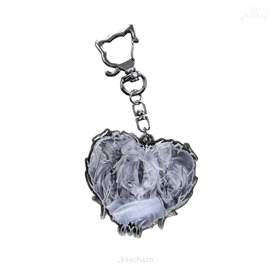 "yua" glitters keychain [preorder]